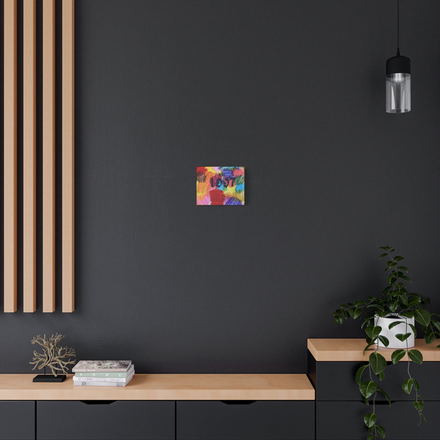 1997 Color Burst Canvas Print — Retro Year Wall Art